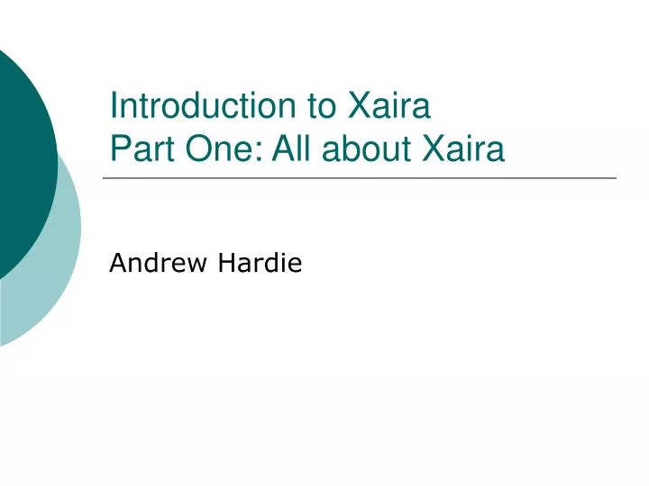 introduction to xaira part one all about xaira