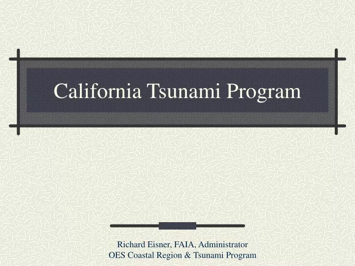 california tsunami program