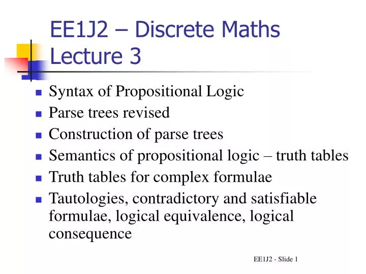 ee1j2 discrete maths lecture 3