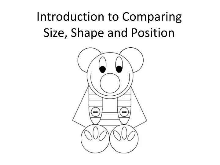 introduction to comparing size shape and position
