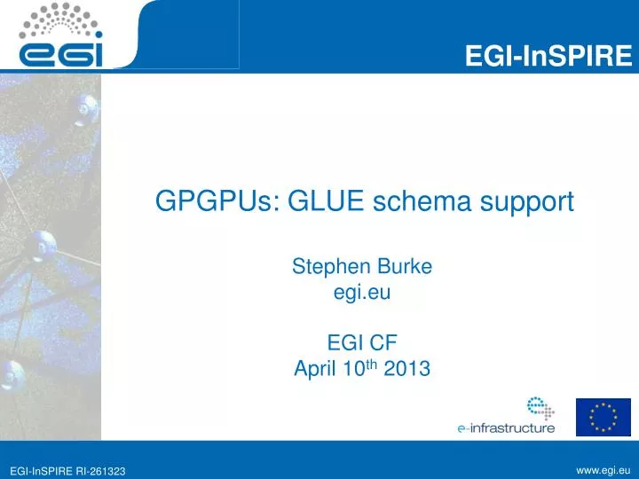 gpgpus glue schema support