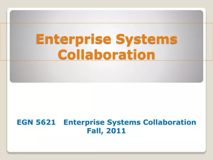 enterprise systems collaboration