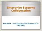 Enterprise Systems Collaboration - slide 1