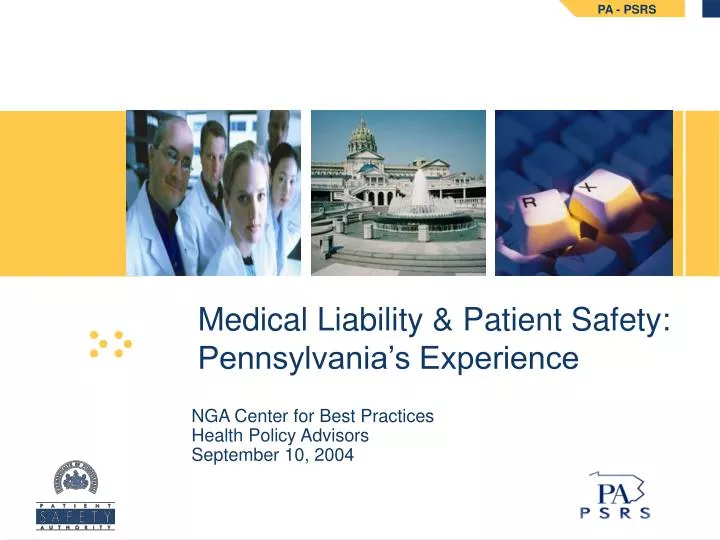 medical liability patient safety pennsylvania s experience