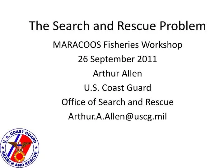 the search and rescue problem