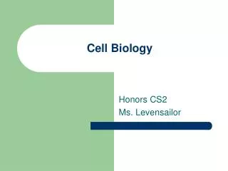 Cell Biology