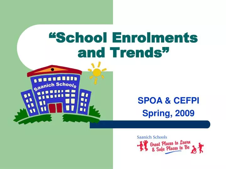 school enrolments and trends