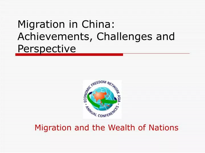 migration in china achievements challenges and perspective