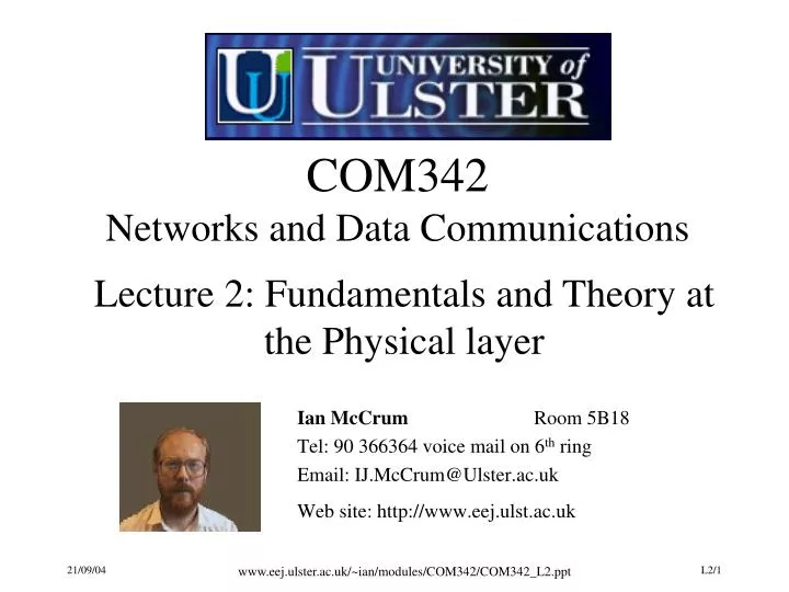 com342 networks and data communications