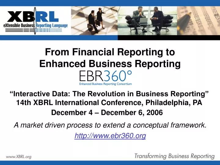 from financial reporting to enhanced business reporting