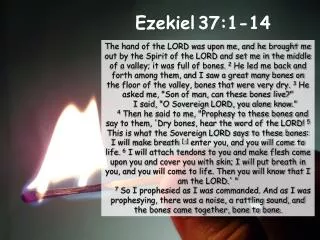 Ezekiel 37:1-14