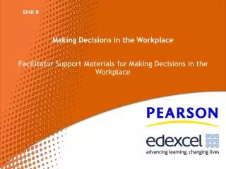 Making Decisions in the Workplace