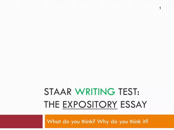 staar writing test the expository essay