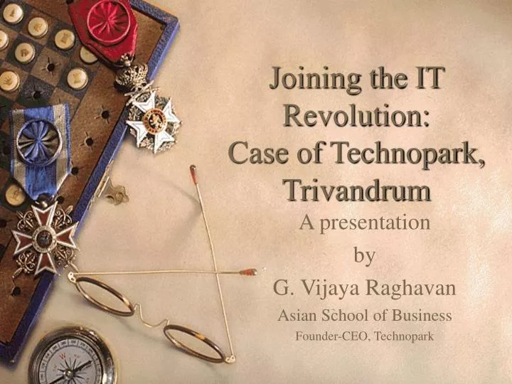 joining the it revolution case of technopark trivandrum