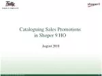 Cataloguing Sales Promotions in Shoper 9 HO - slide 1