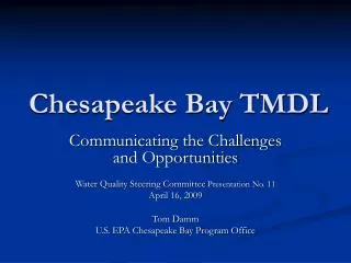 Chesapeake Bay TMDL