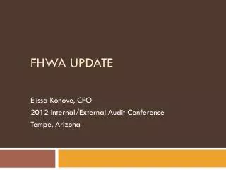 FHWA Update