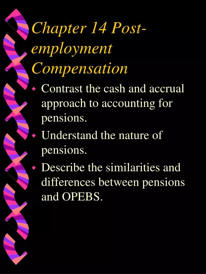 chapter 14 post employment compensation