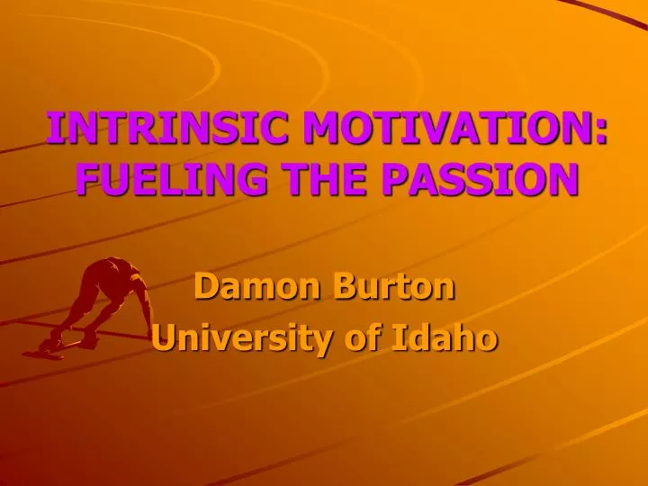 intrinsic motivation fueling the passion