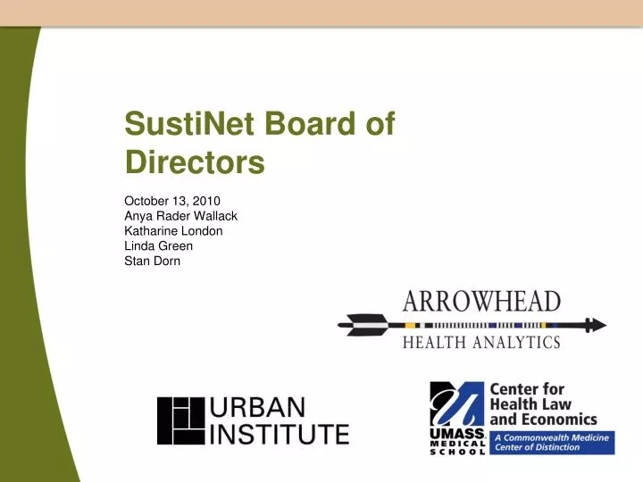 sustinet board of directors