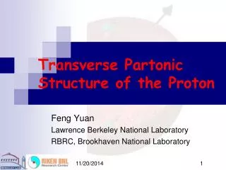 Transverse Partonic Structure of the Proton