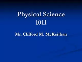 Physical Science 1011