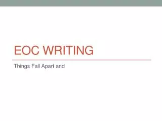 EOC Writing