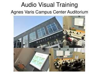 Audio Visual Training