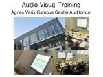Audio Visual Training - slide 1