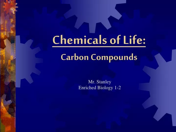 chemicals of life carbon compounds