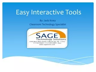 Easy Interactive Tools