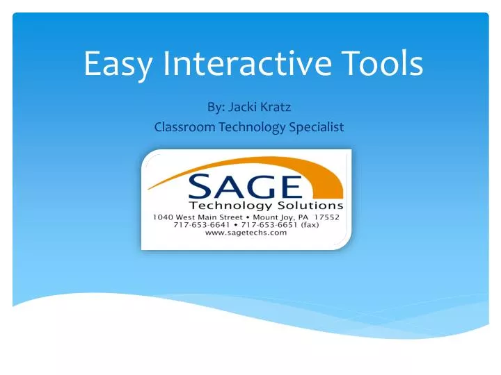 easy interactive tools