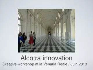 Alcotra innovation