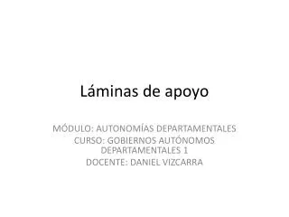 l minas de apoyo