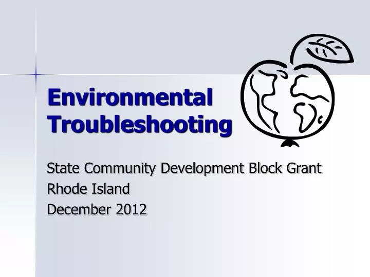 environmental troubleshooting