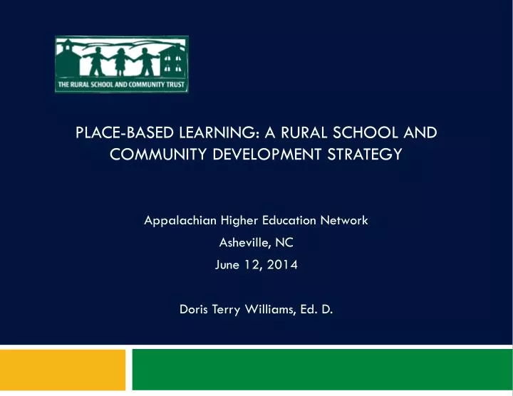 place based learning a rural school and community development strategy