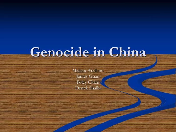 genocide in china