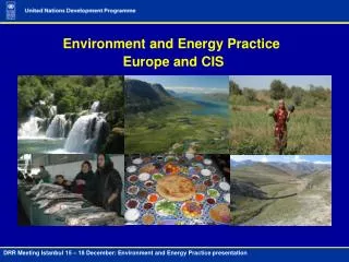 Environment and Energy Practice Europe and CIS