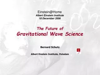 The Future of Gravitational Wave Science
