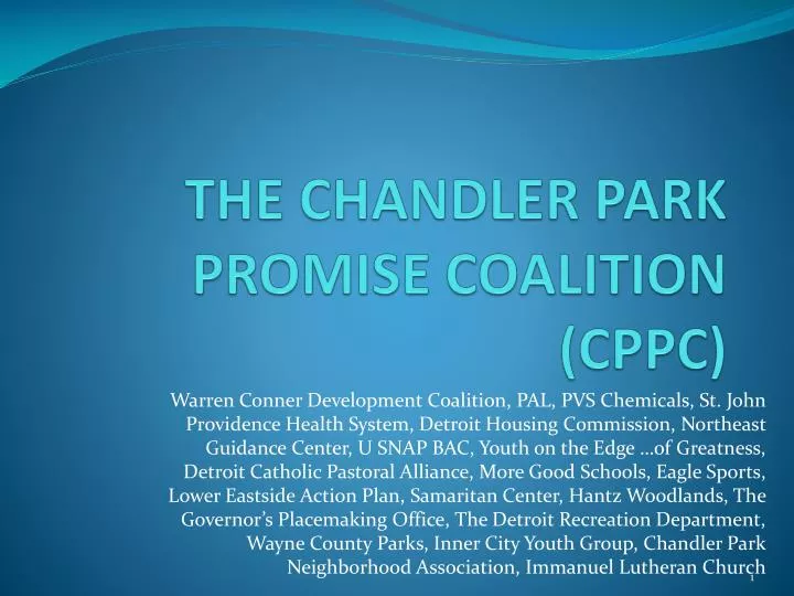 the chandler park promise coalition cppc