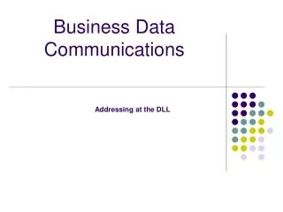 Business Data Communications