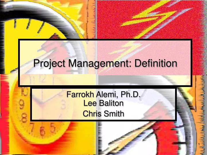 project management definition