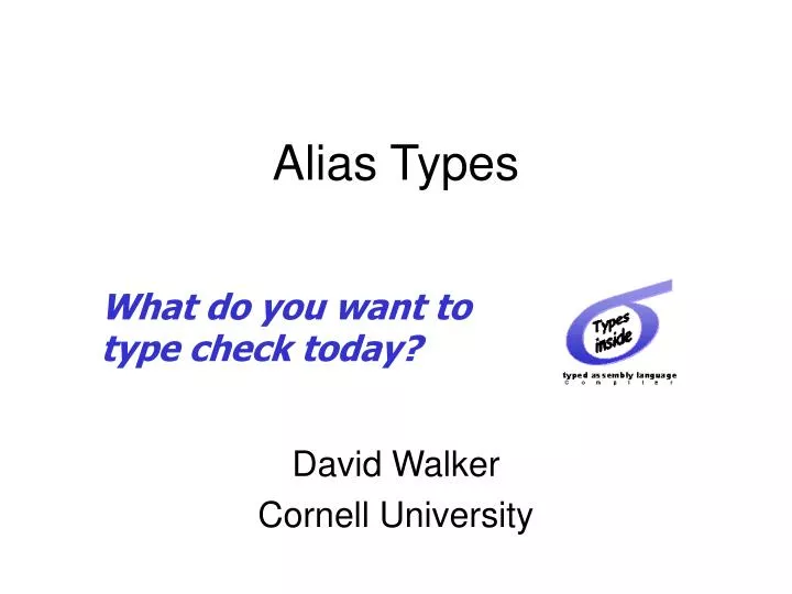 alias types
