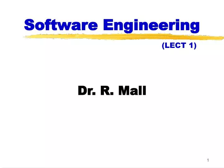software engineering lect 1