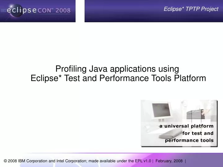 profiling java applications using eclipse test and performance tools platform