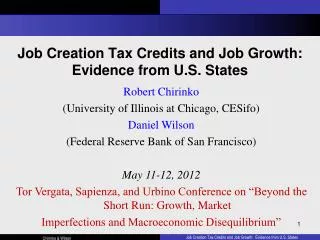 Job Creation Tax Credits and Job Growth: Evidence from U.S. States