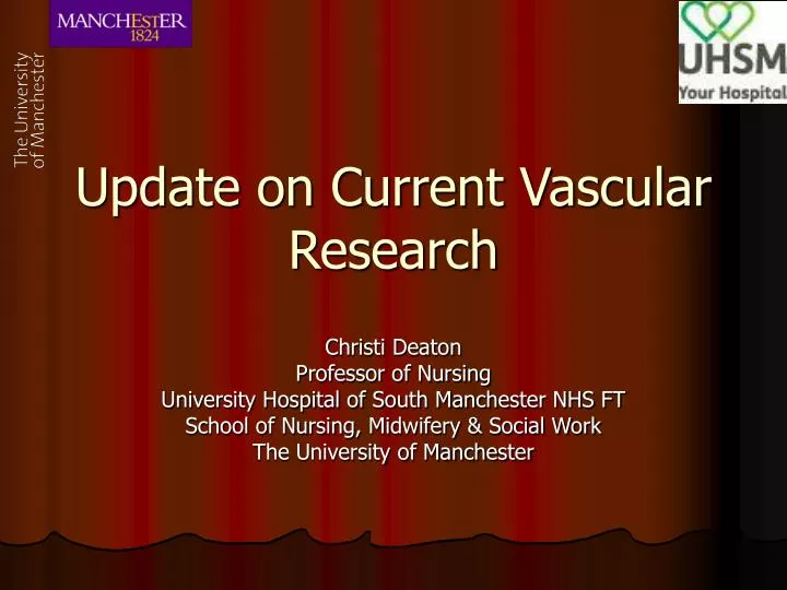 update on current vascular research