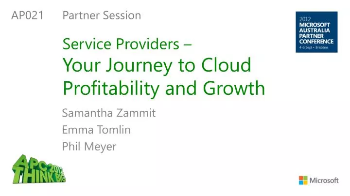 service providers your journey to cloud profitability and growth