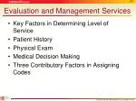 Evaluation and Management Services - slide 1