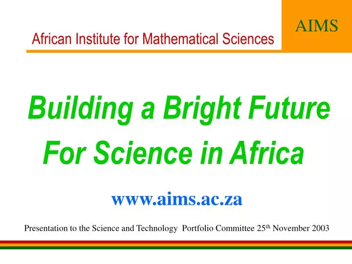 african institute for mathematical sciences